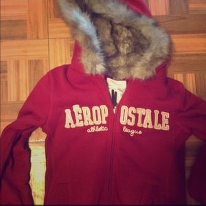 Fur zip up Hoodie